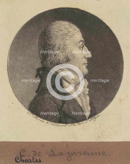 Charles de Lagarenne, 1796. Creator: Charles Balthazar Julien Févret de Saint-Mémin.