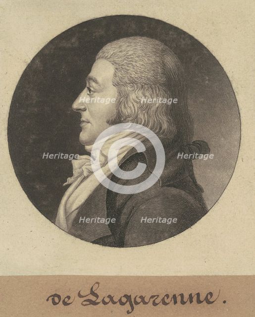 Charles de Lagarenne, 1800. Creator: Charles Balthazar Julien Févret de Saint-Mémin.