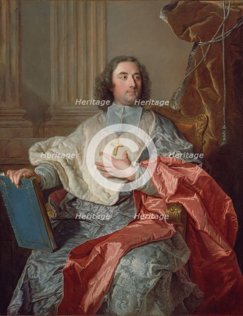 Charles de Saint-Albin, Archbishop of Cambrai, 1723. Creator: Hyacinthe Rigaud.