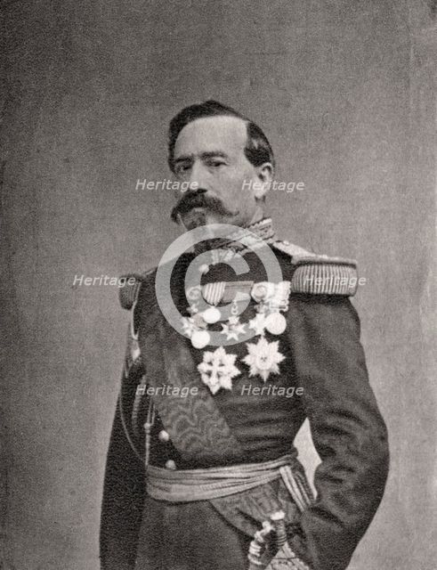 Charles Denis Bourbaki, French soldier and general, 1868. Artist: Unknown