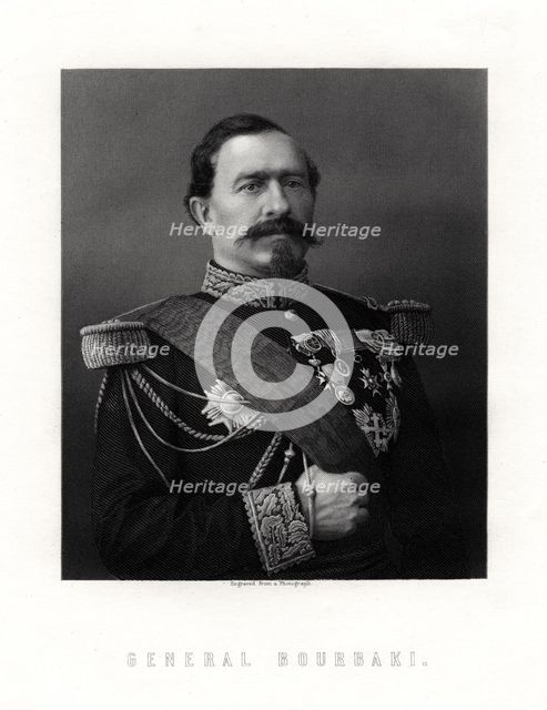 Charles Denis Sauter Bourbaki, French general, 19th century. Artist: Unknown