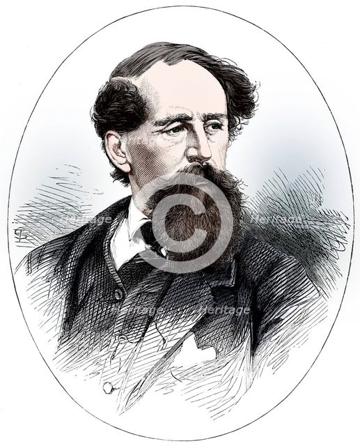 Charles Dickens, 19th century English novelist. Artist: Unknown.