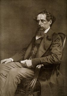 Charles Dickens, 19th century English author, (1910)