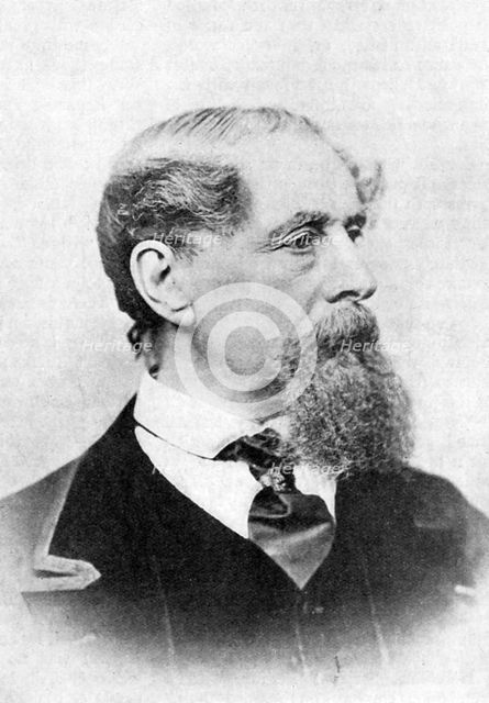 Charles Dickens, English author, c1850-1870. Creator: Unknown.