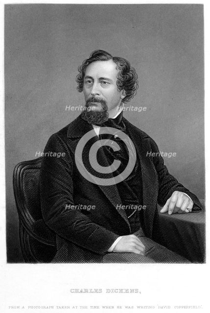 Charles Dickens, English novelist and journalist, 1849-1850. Artist: Unknown