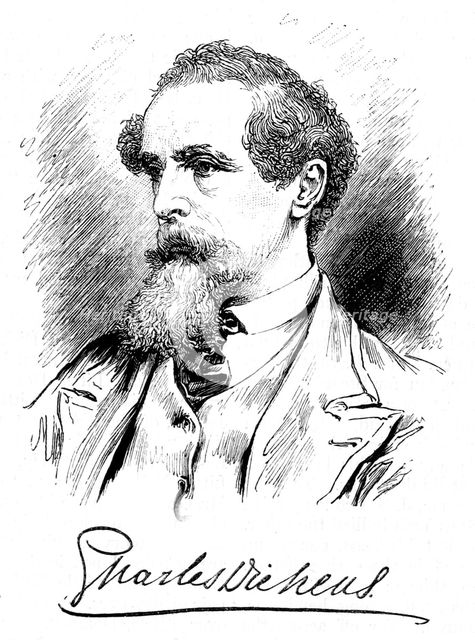 Charles Dickens, English novelist and journalist, c1860s Artist: Unknown