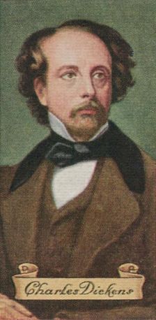 Charles Dickens, taken from a series of cigarette cards, 1935