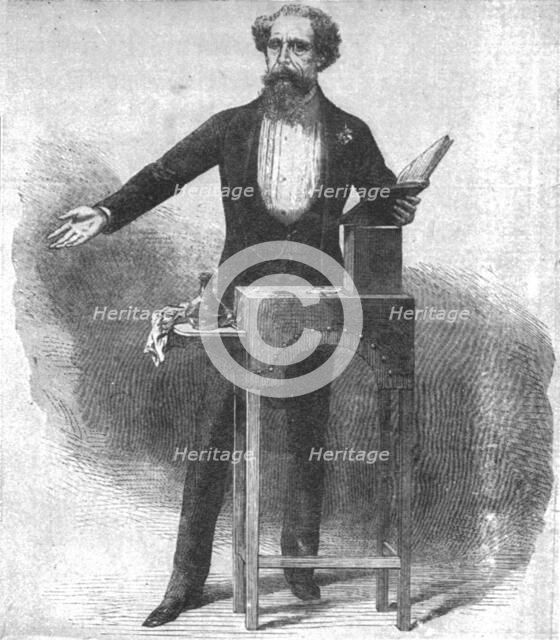 'Charles Dickens's last reading at St. James's Hall, March 15, 1870, (1901).  Creator: Unknown.
