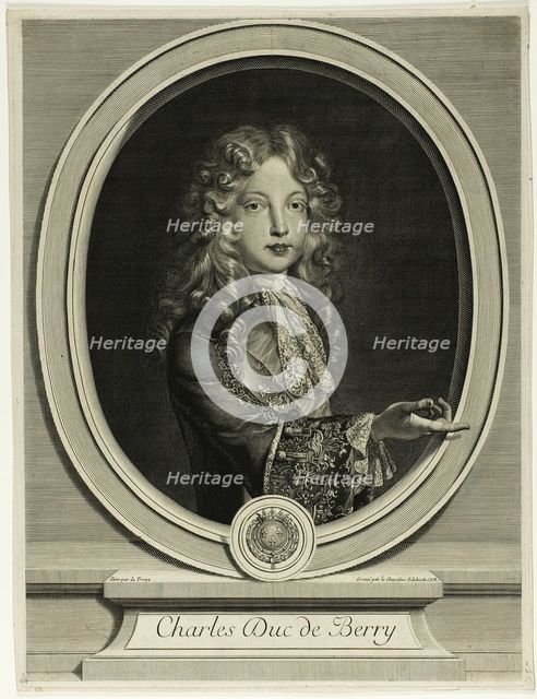 Charles Duc de Berry, n.d. Creator: Gerard Edelinck.