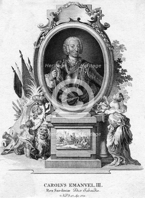Charles Emmanuel III of Sardinia, Duke of Savoy and King of Sardinia, (1701-1773). Artist: Unknown