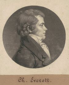 Charles Everett, 1808. Creator: Charles Balthazar Julien Févret de Saint-Mémin