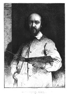 Charles François Daubigny, 1862. Creator: Unknown