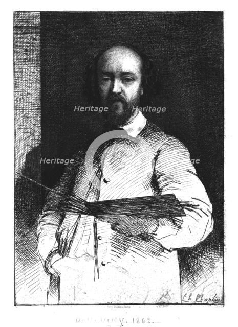 Charles François Daubigny, 1862. Creator: Unknown.