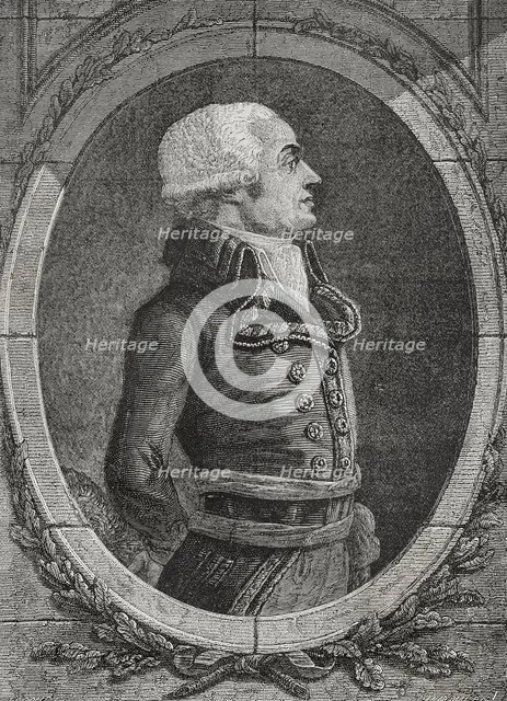 Charles François Dumouriez (1739-1823), French general in the French Revolutionary Wars, 1876.  Creator: Pannemaker.