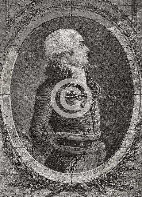 Charles François Dumouriez (1739-1823), French general in the French Revolutionary Wars, 1876.  Creator: Pannemaker.