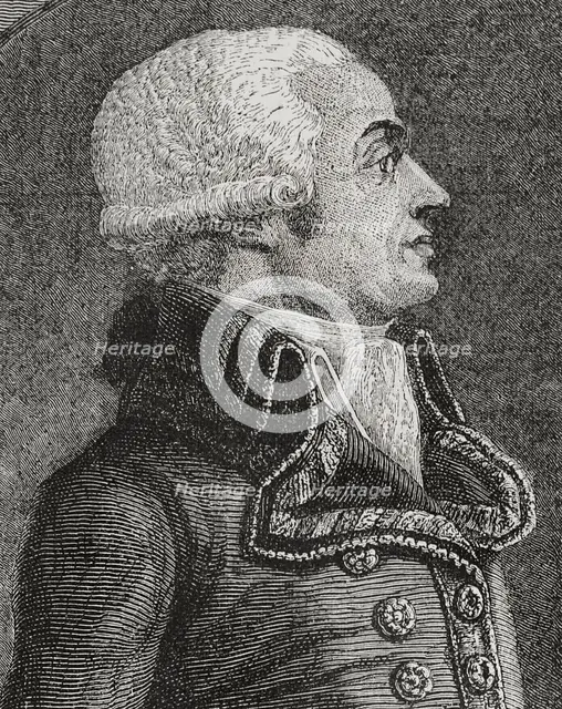 Charles François Dumouriez (1739-1823), French general who took part in the French…, 1876. Creator: Adolphe François Pannemaker.