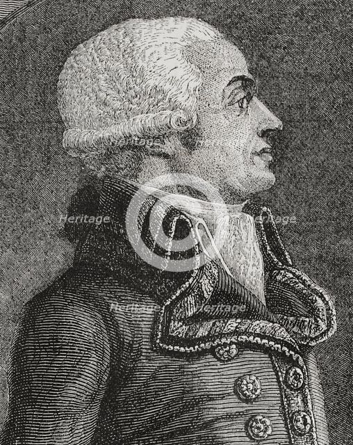 Charles François Dumouriez (1739-1823), French general who took part in the French…, 1876. Creator: Adolphe François Pannemaker.