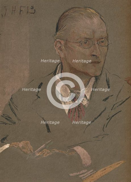 'Charles Francis Annesley Voysey`, 1901 (1901-1902). Artist: John Henry Frederick Bacon.