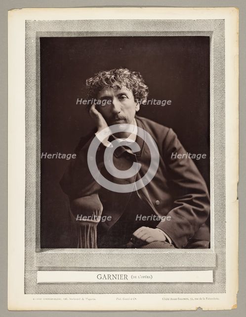Charles Garnier (French architect, 1825-1898), 1876/84. Creator: Antoine-Samuel Adam-Salomon.