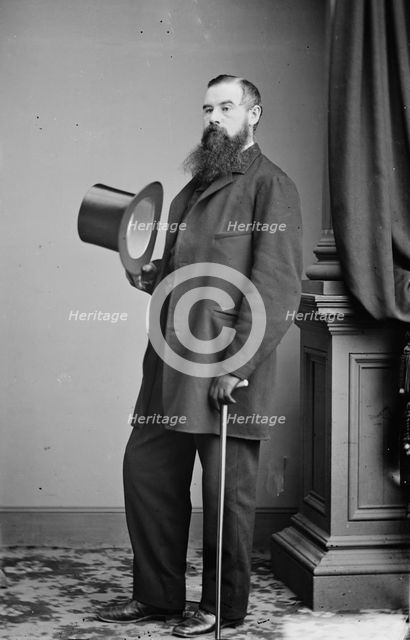 Charles Godfrey Leland, between 1855 and 1865. Creator: Unknown.