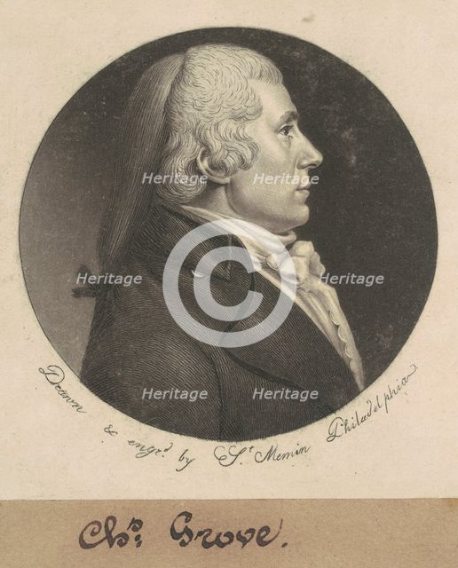 Charles Grove, 1798. Creator: Charles Balthazar Julien Févret de Saint-Mémin.