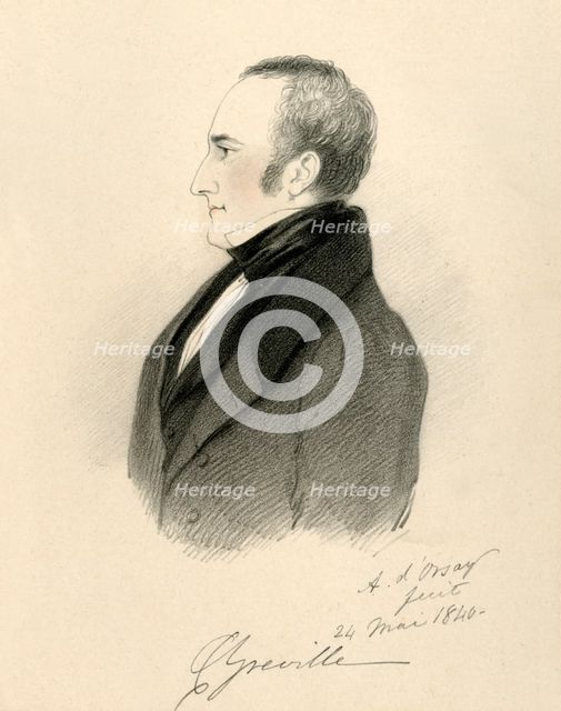 'Charles Greville', 1840. Creator: Richard James Lane.