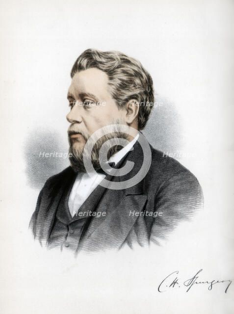Charles Haddon Spurgeon, British Baptist preacher, c1890.Artist: Cassell, Petter & Galpin