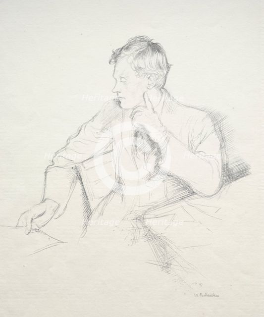 Charles Hazelwood Shannon, 1897. Creator: William Rothenstein (British, 1872-1945).