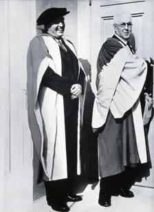 Charles Herbert Best and Sir Henry Hallett Dale. Creator: Unknown