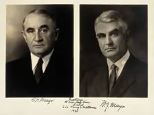 Charles Horace Mayo and William James Mayo. Photograph presented to Sir Henry Wellcome, 1934. Creator: Unknown