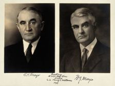 Charles Horace Mayo and William James Mayo. Photograph presented to Sir Henry Wellcome, 1934. Creator: Unknown
