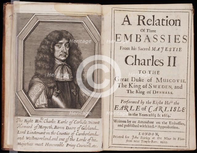 Charles Howard, 1st Earl of Carlisle, 1669. Artist: Faithorne, William (1616-1691)