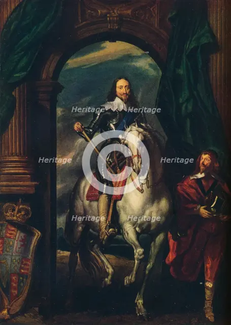 Charles I (1600-1649) with M de St Antoine, 1633, (1913). Artist: Anthony van Dyck
