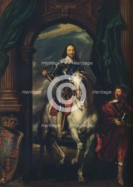 Charles I (1600-1649) with M de St Antoine, 1633, (1913). Artist: Anthony van Dyck
