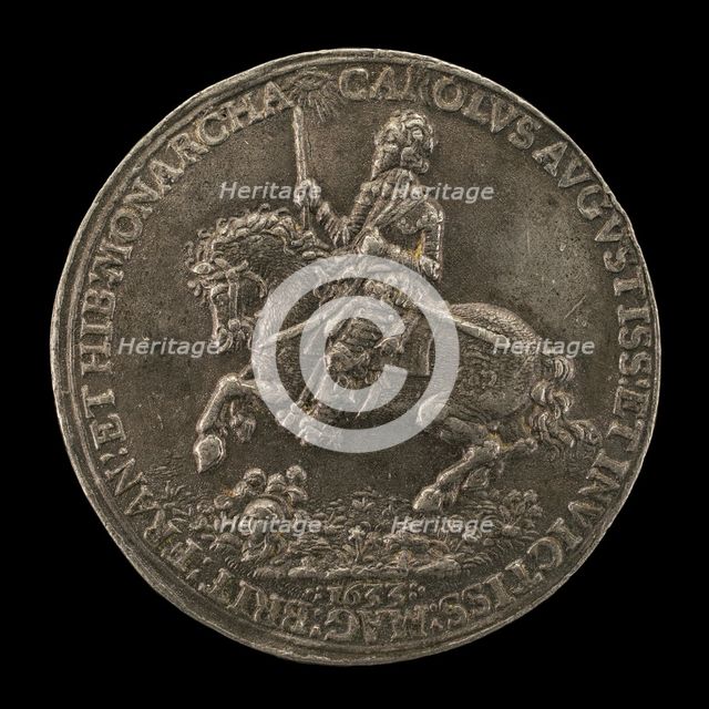 Charles I, 1600-1649, King of England 1625 [obverse], 1633. Creator: Nicolas Briot.