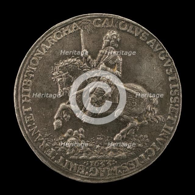 Charles I, 1600-1649, King of England 1625 [obverse], 1633. Creator: Nicolas Briot.