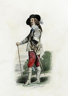 Charles I (1600-1649) King of England, Scotland and Ireland from 1625-1649, engraving from 1870