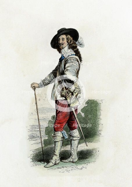 Charles I (1600-1649) King of England, Scotland and Ireland from 1625-1649, engraving from 1870.