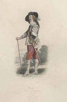 Charles I (1600-1649) King of England, Scotland and Ireland from 1625 to 1649, engraving from 1870