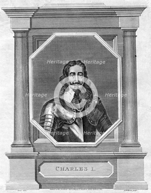 Charles I of England.Artist: AW Warren