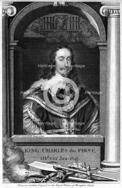 Charles I of England.Artist: George Vertue