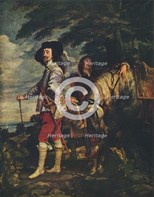 'Charles I at the Hunt', c1635. Artist: Anthony van Dyck.