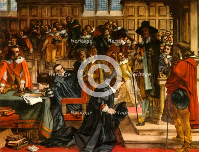 'Charles I and Speaker Lenthall', c1850, (1947).  Creator: Unknown.