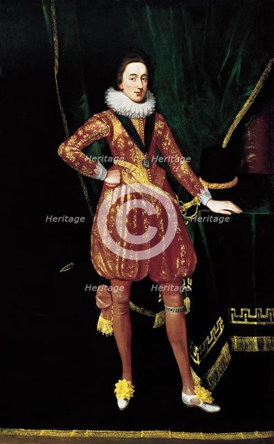 Charles I as prince of Wales, c. 1617. Artist: Somer, Paul van (c. 1576-1621)