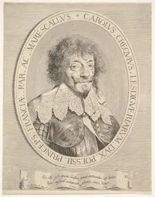 Charles I de Créquy, duc de Lesdiguières, 1633. Creator: Claude Mellan