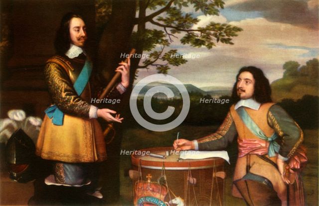 'Charles I Dictating Dispatches to Sir Edward Walker', c1650, (1944).  Creator: Unknown.