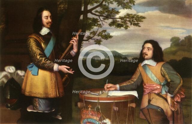 'Charles I Dictating Dispatches to Sir Edward Walker', c1650, (1944).  Creator: Unknown.