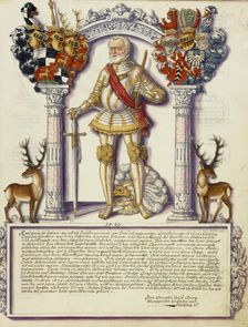 Charles I Hohenzollern; Chronicle of the Hohenzollern Family, about 1572. Creator: Jorg Ziegler