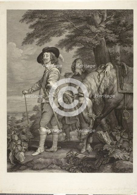 Charles I, King of England, with James, 1st Duke of Hamilton, 1782. Creator: Robert Strange.