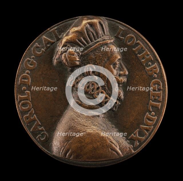 Charles II, 1390-1431, Duke of Lorraine [reverse], 1572. Creator: Pierre Woeiriot.